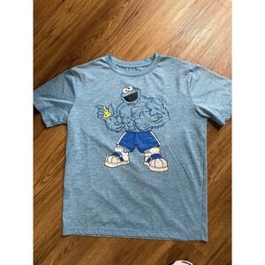 Muscle Man Cookie Monster Shirt Size Medium